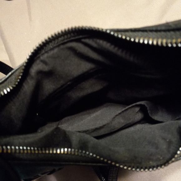 Black Leather Like Shoulder Bag - Picture 3 of 3